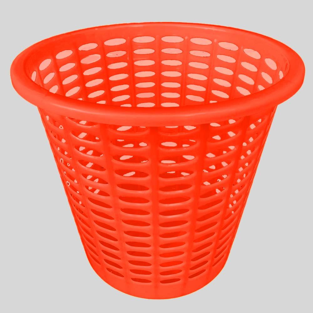 Round Plastic Basket Multicolor